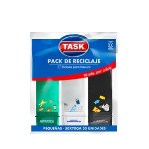 PACK COMPLETO DE RECICLAJE BOLSAS DE BASURA TASK