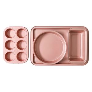 Set de 4 Moldes Antiadherente ILKO Rose Gold