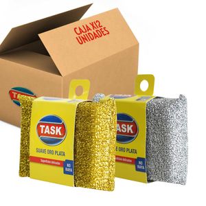 Paquete X12 Esponjas Oro-Plata Task X1
