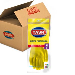 Paquete X12 Guantes Tradicionales Task Talla M