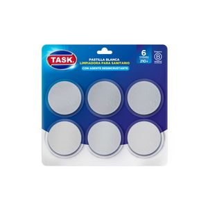 Pastilla inodoro TASK blanca 35g x6
